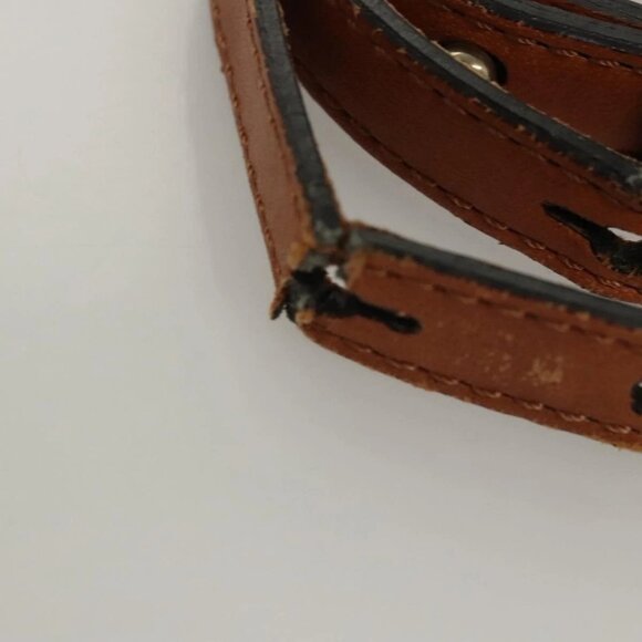 Chloe Etel Hand Bag Leather 2way Brown Gold Auth - Picture 11 of 16